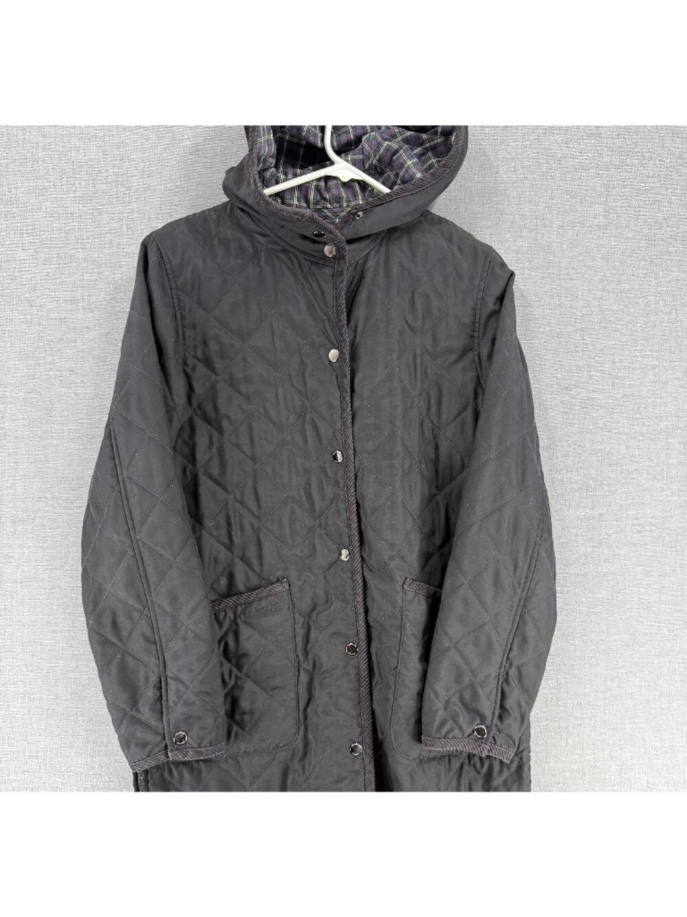 Vtg Lauren Jeans Co. Ralph Lauren Diamond-Quilted Parka Womens S Hoodie